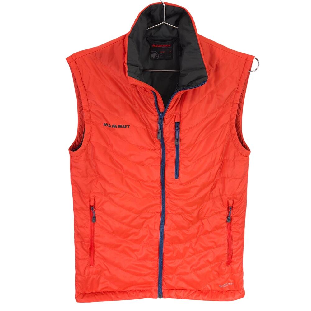 Mammut Kinnerly Vest Mens S Spicy Red Pertex Quantum Quilted Puffer Lined Filled